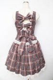 画像2: ALICE and the PIRATES / A/Pタータンチェック柄ジャンパースカート  ピンク Y-25-10-13-132-PA-OP-SZ-ZY (2)