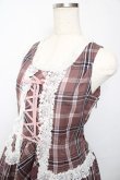 画像3: ALICE and the PIRATES / A/Pタータンチェック柄ジャンパースカート  ピンク Y-25-10-13-132-PA-OP-SZ-ZY (3)