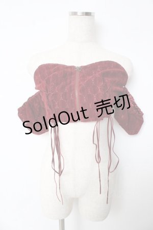 画像: MILK / バンドゥ トップス  ボルドー Y-25-10-13-134-ML-TO-SZ-ZT202