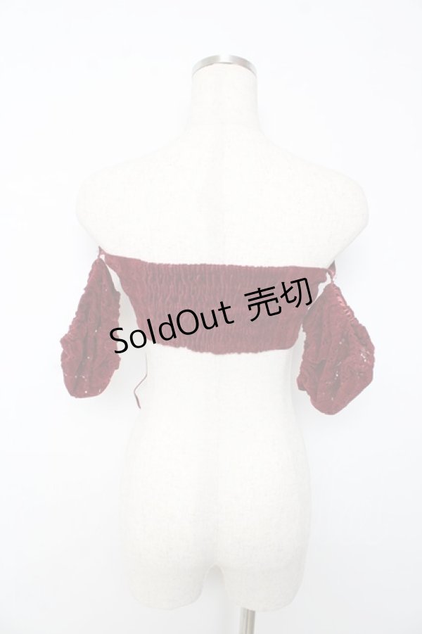 画像2: MILK / バンドゥ トップス  ボルドー Y-25-10-13-134-ML-TO-SZ-ZT202 (2)