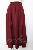 画像1: axes femme / サイドプリーツミディスカート M ワイン Y-25-10-13-143-AX-SK-SZ-ZI (1)