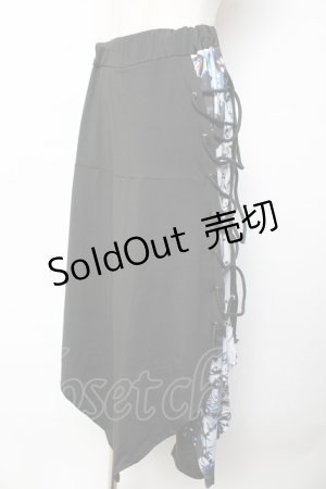 画像: NieR CLOTHING / フラップ付きSARROUEL PANTS F 黒 Y-25-10-13-153-PU-PA-SZ-ZI