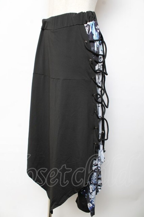 画像1: NieR Clothing / フラップ付きSARROUEL PANTS F 黒 Y-25-10-13-153-PU-PA-SZ-ZY (1)