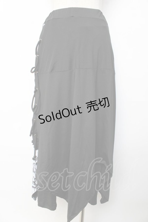 画像2: NieR CLOTHING / フラップ付きSARROUEL PANTS F 黒 Y-25-10-13-153-PU-PA-SZ-ZI (2)