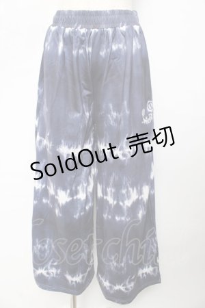 画像: NieR Clothing / タイダイ染め WIDE PANTS F 紺 Y-25-10-13-156-PU-PA-SZ-ZY