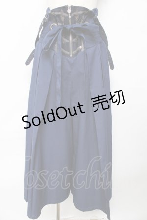 画像: Rozen Kavalier / プリーツ袴ワイドパンツ  紺 Y-25-10-13-158-OO-PA-SZ-ZY