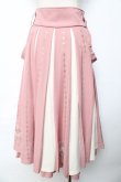 画像2: Ozz oneste / 霧蝶刺繍入り袴風プリーツスカート  ピンク Y-25-10-13-159-OO-SK-SZ-ZY (2)