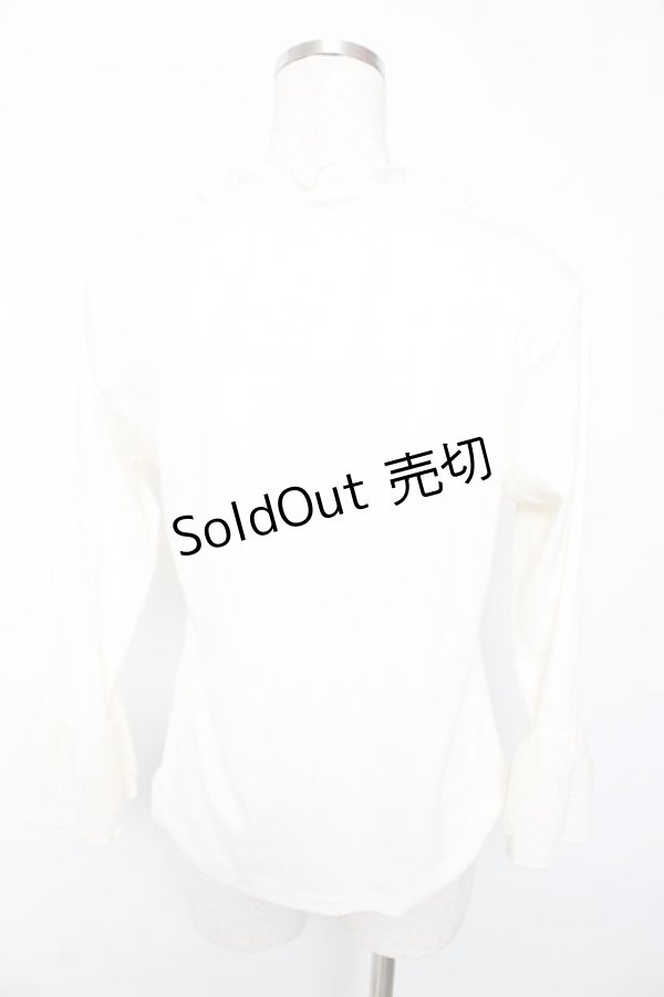 画像2: axes femme / リブカットソー  白 Y-25-10-13-025-AX-TO-SZ-ZI (2)