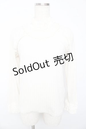 画像: axes femme / ファースタンドインナープルオーバー  生成り Y-25-10-13-027-AX-TO-SZ-ZI