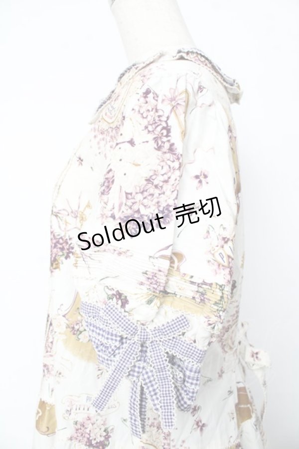 画像5: PINK HOUSE / フィフティバイオレッツプリントワンピース F アイボリー Y-25-10-15-025-LO-OP-SZ-ZY (5)