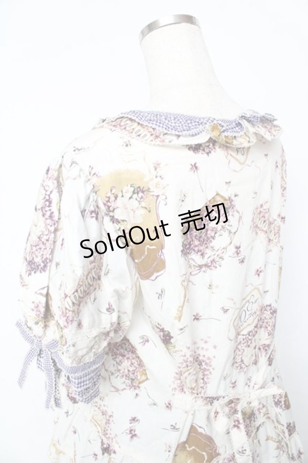画像6: PINK HOUSE / フィフティバイオレッツプリントワンピース F アイボリー Y-25-10-15-025-LO-OP-SZ-ZY (6)