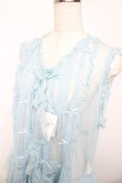 画像3: PINK HOUSE / ドットチュールレースベスト F サックス Y-25-10-15-004-LO-BL-SZ-ZY (3)