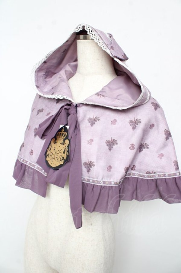 画像3: ALICE and the PIRATES / 秘密の冒険と幸せのワイナリー柄ケープ  ラベンダー Y-25-10-15-043-PA-JA-AS-ZY (3)