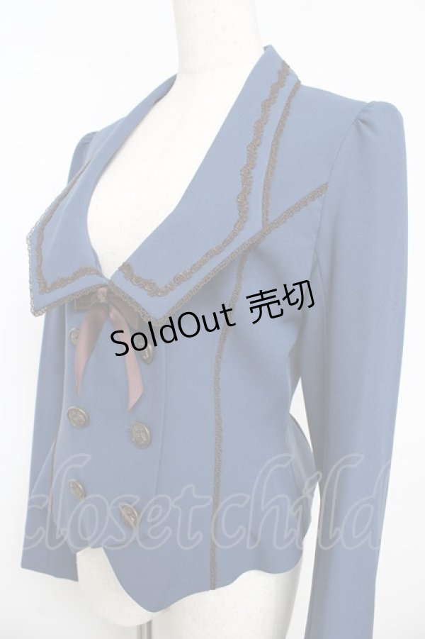 画像3: Innocent World / フルールジャケット（2023） L ネイビー Y-25-10-15-046-IW-JA-AS-ZY (3)