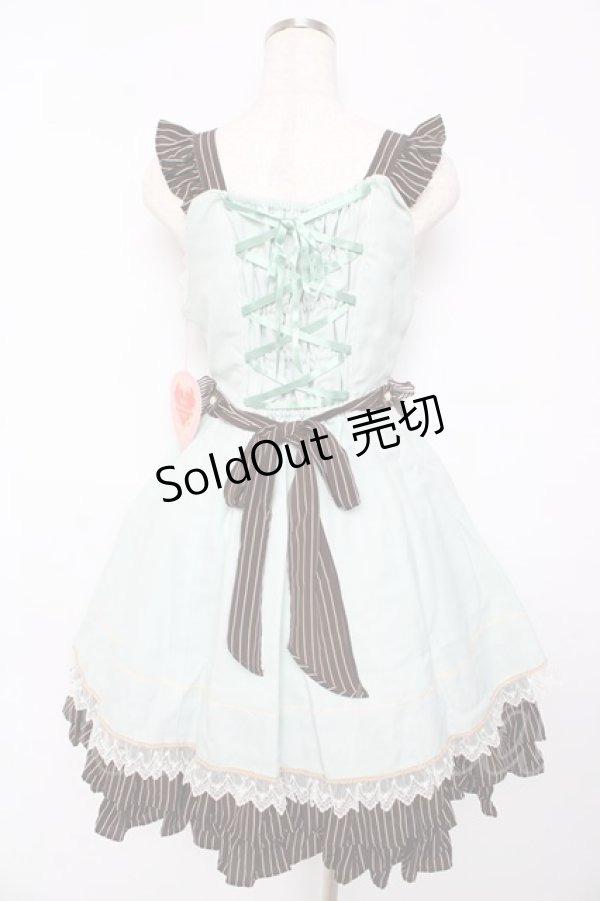 画像2: BABY,THE STARS SHINE BRIGHT / Margarethaジャンパースカート  ミント Y-25-10-15-053-BA-OP-SZ-ZY (2)