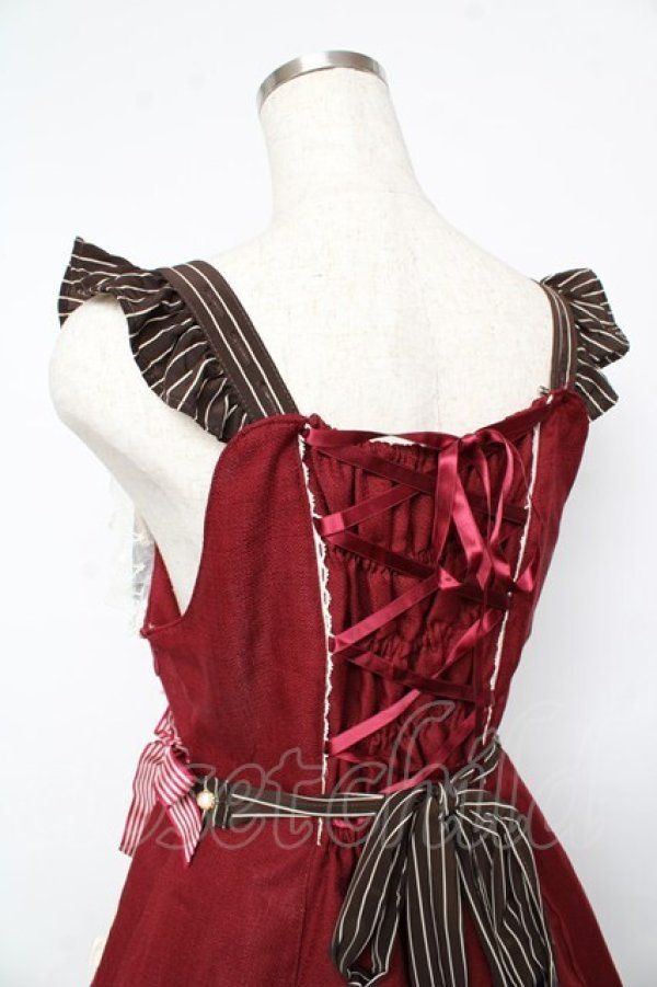 画像5: BABY,THE STARS SHINE BRIGHT / Margarethaジャンパースカート  ワイン Y-25-10-15-057-BA-OP-SZ-ZY (5)