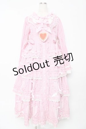 画像: BABY,THE STARS SHINE BRIGHT / Sweet Gingham Dollロングワンピース  ピンク Y-25-10-15-058-BA-OP-SZ-ZT612