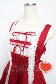 画像3: BABY,THE STARS SHINE BRIGHT / レースフリルジャンパースカート  赤 Y-25-10-15-059-BA-OP-AS-ZY (3)