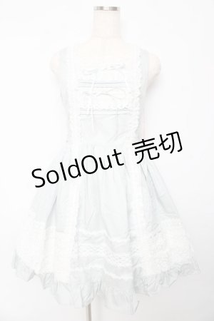 画像: BABY,THE STARS SHINE BRIGHT / レースフリルジャンパースカート  サックス Y-25-10-15-060-BA-OP-AS-ZY