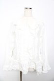 画像1: PINK HOUSE / リボンローンフリルブラウス F 白 Y-25-10-15-008-LO-BL-SZ-ZY (1)