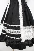 画像4: BABY,THE STARS SHINE BRIGHT / レースフリルジャンパースカート  黒 Y-25-10-15-061-BA-OP-AS-ZY (4)
