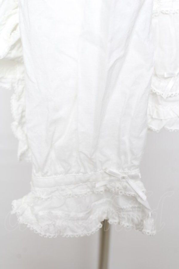 画像4: PINK HOUSE / リボンローンフリルブラウス F 白 Y-25-10-15-008-LO-BL-SZ-ZY (4)