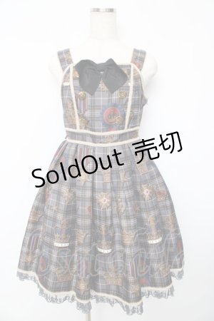画像: Angelic Pretty / Antique Crownジャンパースカート  グレー Y-25-10-15-067-AP-OP-AS-ZY