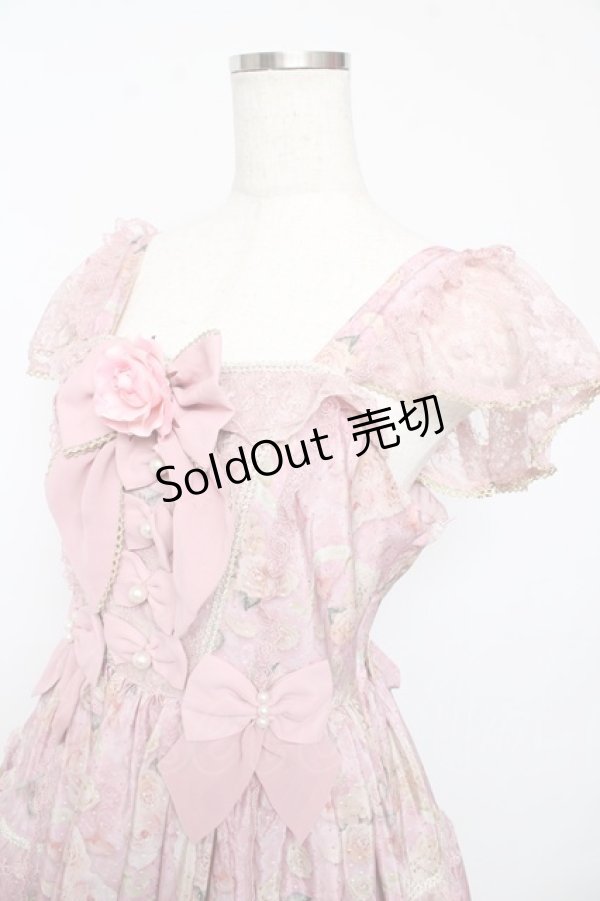 画像3: Angelic Pretty / Rose Museumティアードジャンパースカート  ピンク Y-25-10-15-071-AP-OP-SZ-ZY (3)