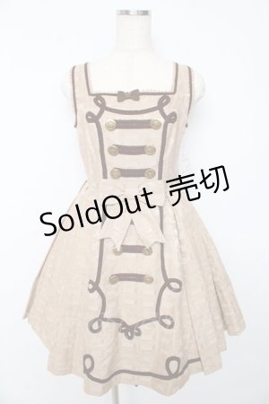 画像: Angelic Pretty / Melty Whip Chocolateジャンパースカート  ベージュ Y-25-10-15-073-AP-OP-AS-ZS