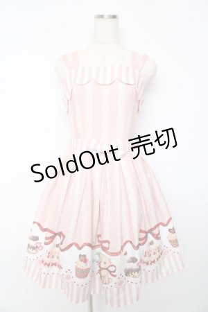 画像: Innocent World / リバイバルスイーツテディベアジャンパースカート M ピンク Y-25-10-15-076-IW-OP-AS-ZY