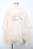 画像1: PINK HOUSE / Berry Rose刺繍入りブラウス F 生成り Y-25-10-15-010-LO-BL-SZ-ZY (1)