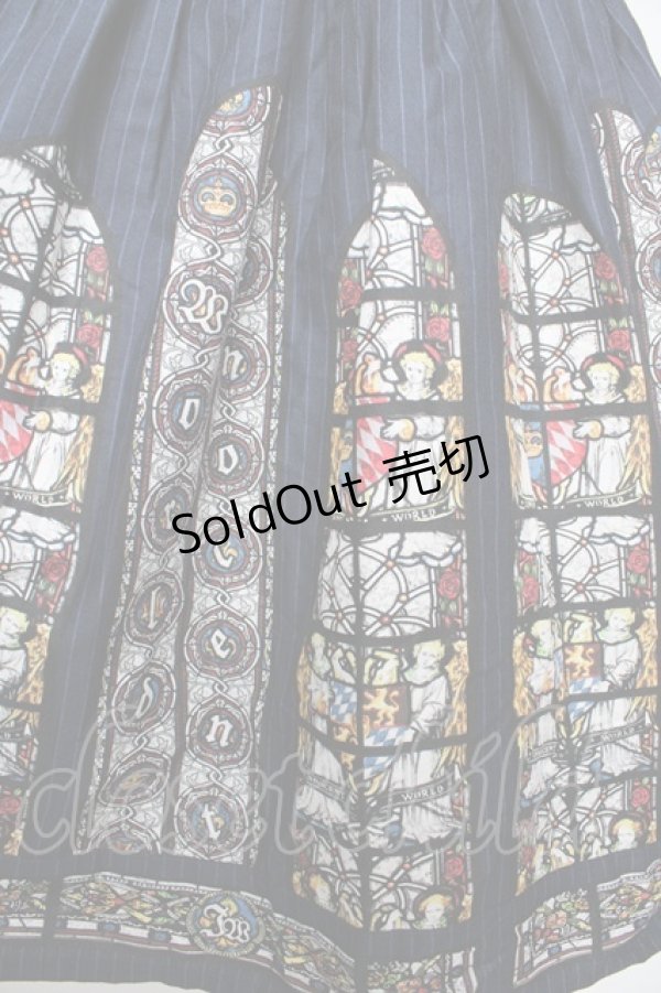 画像4: Innocent World / ウエストミンスターコルセットジャンパースカート M(93cm丈) ネイビー Y-25-10-15-081-IW-OP-SZ-ZY (4)