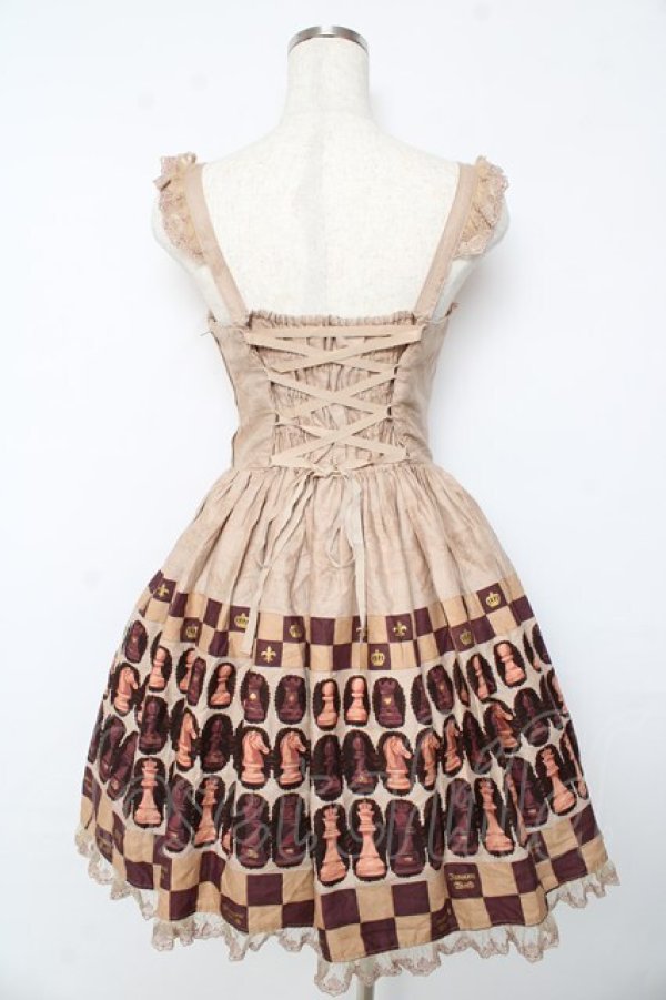 Innocent World / チョコチェス肩レースジャンパースカート M(93cm丈