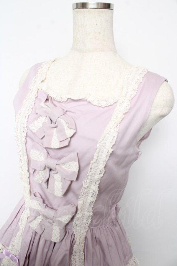 画像3: Innocent World / クラシカルティアードジャンパースカート M ラベンダー Y-25-10-15-088-IW-OP-SZ-ZY (3)