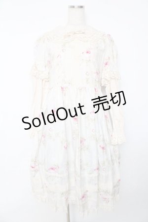 画像: Innocent World / フレンチローズリバイバルドールワンピース L アイボリー Y-25-10-15-089-IW-OP-AS-ZY