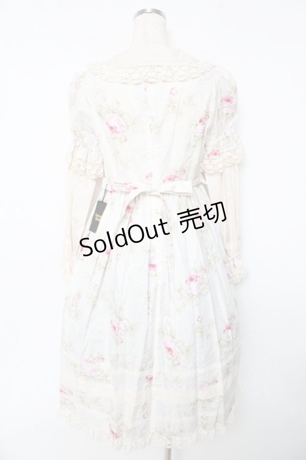 画像2: Innocent World / フレンチローズリバイバルドールワンピース L アイボリー Y-25-10-15-089-IW-OP-AS-ZY (2)