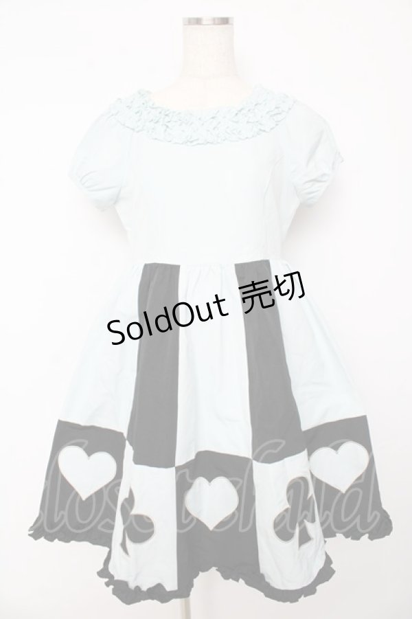 画像1: Melody BasKet / コンビネーション トランプ ワンピース  サックス Y-25-10-15-090-LO-OP-SZ-ZY (1)