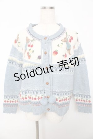 画像: PINK HOUSE / PETER RABBIT CARDIGAN F サックス Y-25-10-15-013-LO-TO-SZ-ZY