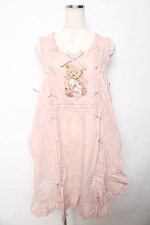画像: PINK HOUSE / ひな菊ロンド刺繍タブリエ F ピンク Y-25-10-15-019-LO-OP-SZ-ZY