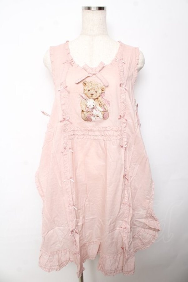 画像1: PINK HOUSE / ひな菊ロンド刺繍タブリエ F ピンク Y-25-10-15-019-LO-OP-SZ-ZY (1)