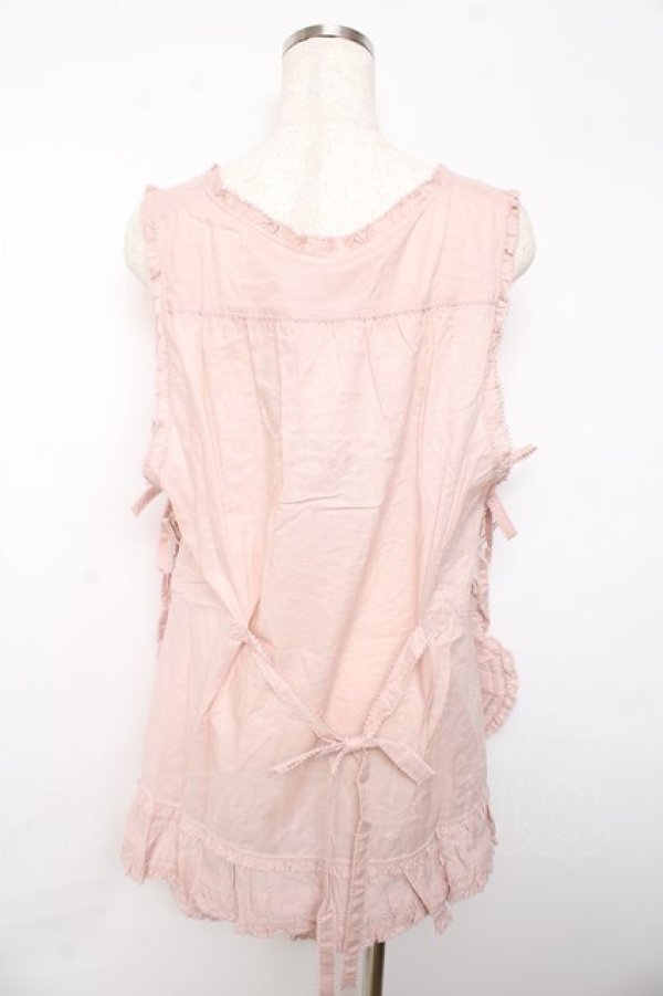 画像2: PINK HOUSE / ひな菊ロンド刺繍タブリエ F ピンク Y-25-10-15-019-LO-OP-SZ-ZY (2)