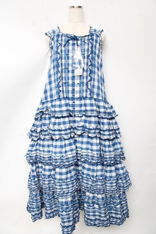 PINK HOUSE ポケット付きギンガムチェック ワンピース セール】 オリジナルチェック×ギンガムチェックワンピース