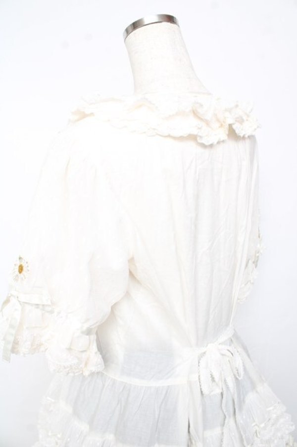 画像6: PINK HOUSE / ポルカドットチュール使いワンピース F 白 Y-25-10-15-023-LO-OP-SZ-ZY (6)