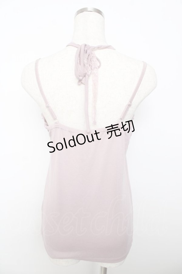 画像2: axes femme / ホルター付きキャミソール M 淡ピンク Y-25-10-16-044-AX-TO-SZ-ZT203 (2)