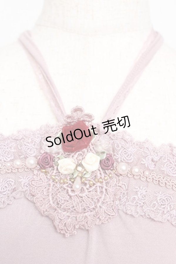 画像3: axes femme / ホルター付きキャミソール M 淡ピンク Y-25-10-16-044-AX-TO-SZ-ZT203 (3)