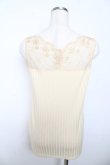 画像2: axes femme / 繊細レースタンク M イエロー Y-25-10-16-051-AX-TO-SZ-ZT201 (2)