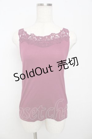 画像: axes femme / レースインナータンク M パープル Y-25-10-16-055-AX-TO-SZ-ZY