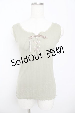 画像: axes femme / はしごリボンタンク M グリーン Y-25-10-16-062-AX-TO-SZ-ZT139