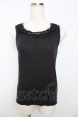 画像1: axes femme / ビジュー使いタンクトップ M 黒 Y-25-10-16-067-AX-TO-SZ-ZT153 (1)