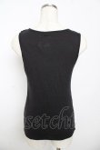 画像2: axes femme / ビジュー使いタンクトップ M 黒 Y-25-10-16-067-AX-TO-SZ-ZT153 (2)
